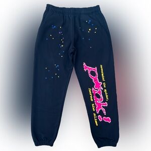 Sp5der P*NK Sweatpants Black (Size S)